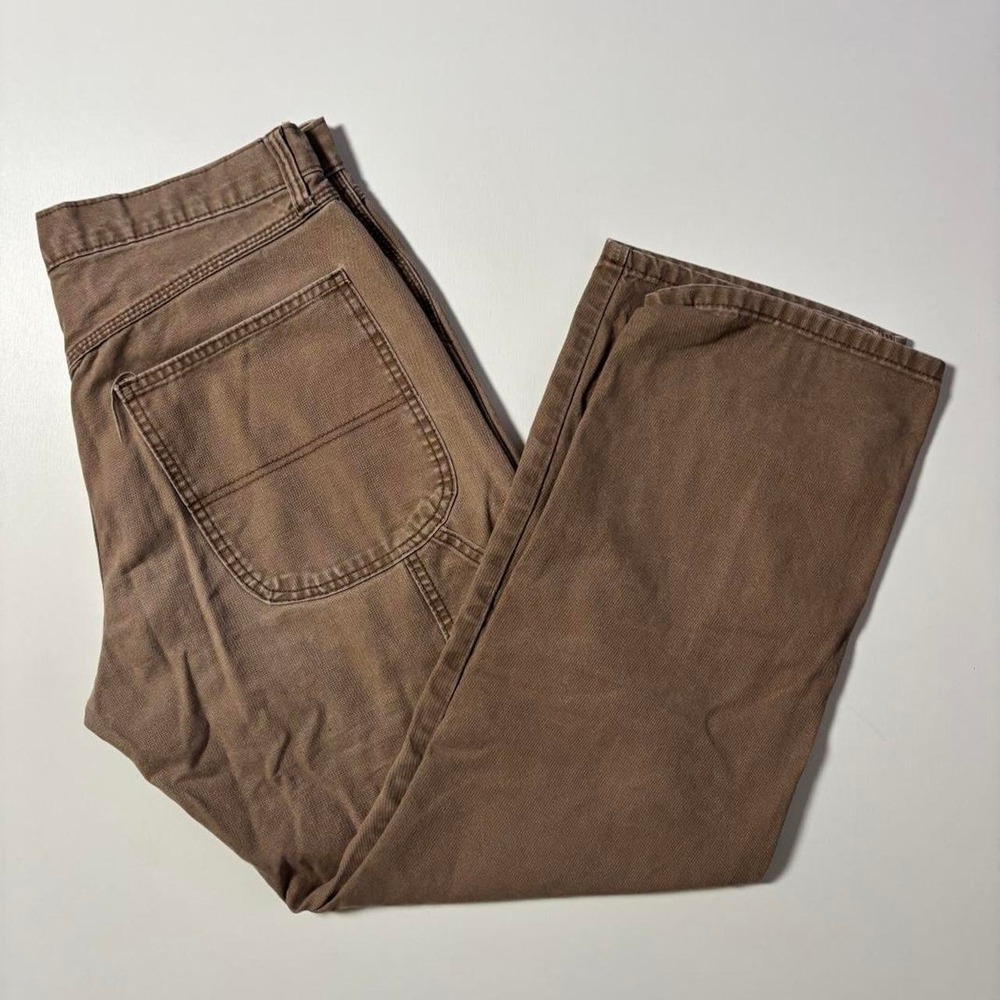 Brown Double Knee Carpenter Work Pants